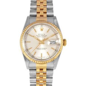 Pre Loved rolex Men Silver Bags